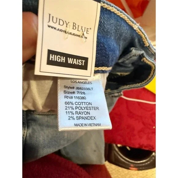 Judy Blue Jeans Womens Size 7/28 Light Wash High Waist Skinny Stretch - Picture 13 of 15
